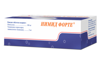 НИМИД ФОРТЕ таблетки 100мг/2мг N100