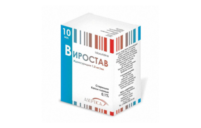 ВИРОСТАВ капли глазные 10мл 0,1%