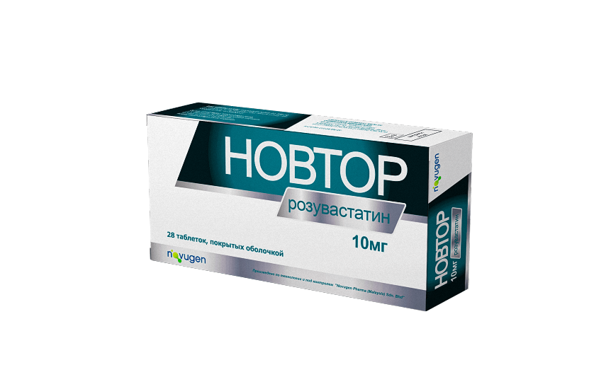 НОВТОР таблетки 10мг N28