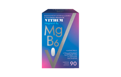 ВИТРУМ МАГНЕВИТ В6 таблетки N90