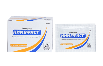 НИМЕФАСТ порошок для суспензии со вкусом апельсина 100мг N30