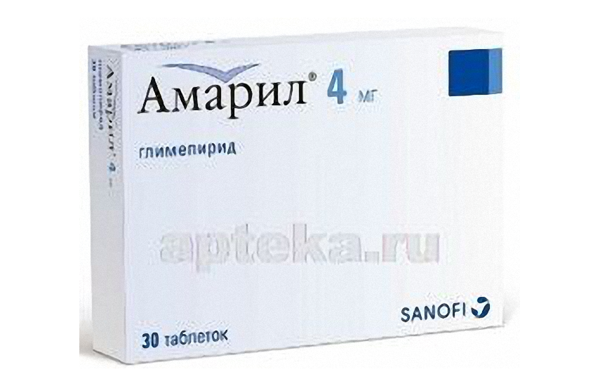 АМАРИЛ таблетки 4мг N30