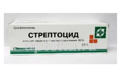СТРЕПТОЦИД мазь 25г 10%