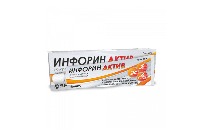 ИНФОРИН АКТИВ гель 40г 50мг/г+30мг/г