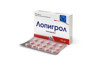 ЛОПИГРОЛ таблетки 75мг N14
