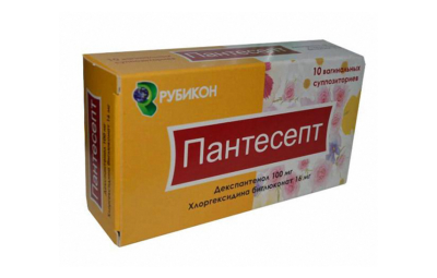 ПАНТЕСЕПТ суппозитории вагинальные 16мг/100мг N10