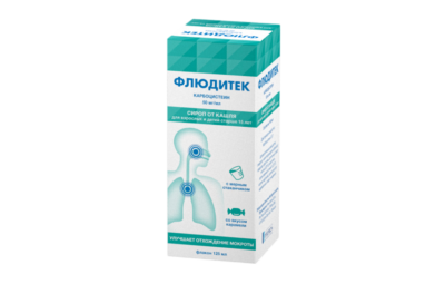 ФЛЮДИТЕК сироп со вкусом карамели 125мл 50мг/мл