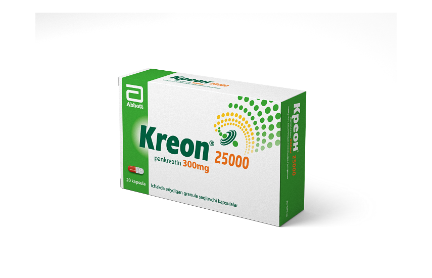 КРЕОН капсулы 300мг 25000ЕД N20