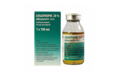 АЛЬБУНОРМ раствор для инфузий 50г 5%