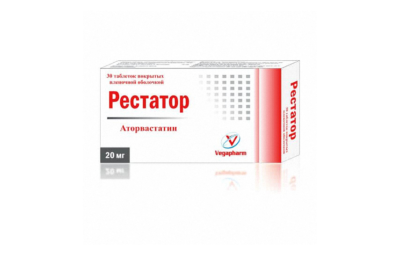 РЕСТАТОР таблетки 20мг N30