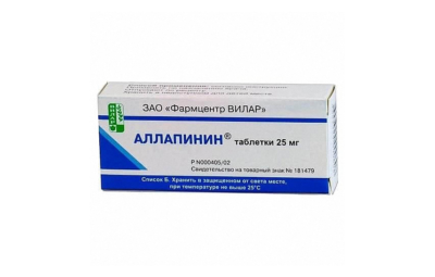 АЛЛАПИНИН таблетки 25мг N30