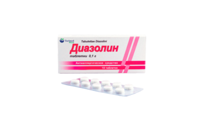 ДИАЗОЛИН таблетки 0,1г N10