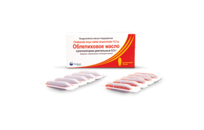 ОБЛЕПИХОВОЕ МАСЛО суппозитории ректальные 0,5г N10