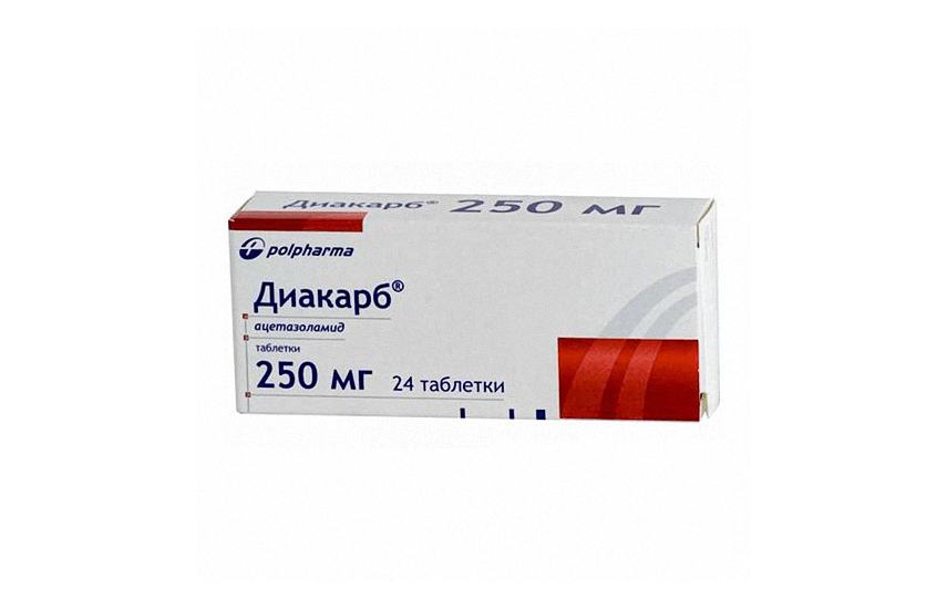 ДИАКАРБ таблетки 250мг N30