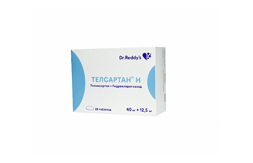 ТЕЛСАРТАН Н таблетки 40мг+12,5мг N28