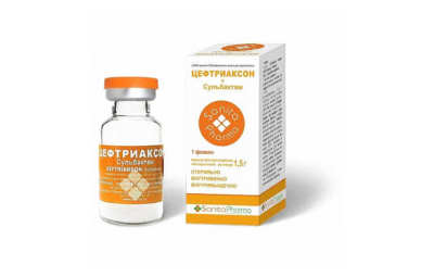 ЦЕФТРИАКСОН СУЛЬБАКТАМ порошок 1,5г N1