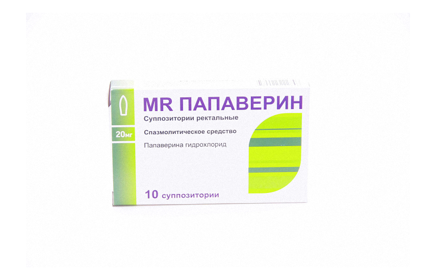 MR ПАПАВЕРИН суппозитории 20мг N10