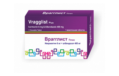 ВРАГГЛИСТ ПЛЮС таблетки 400мг N1