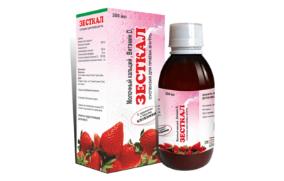 ЗЕСТКАЛ суспензия со вкусом клубники 200мл