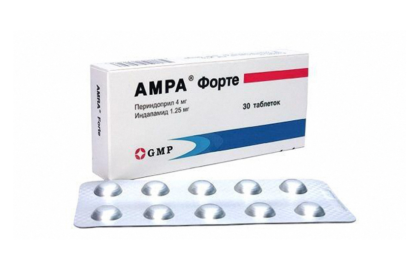 АМРА ФОРТЕ таблетки 4мг/1,25мг N30